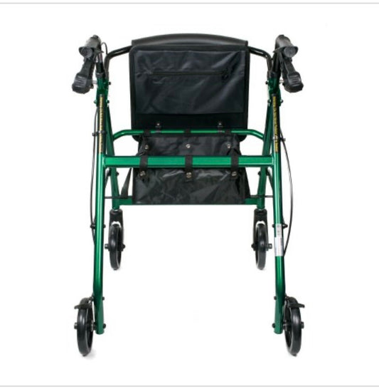 McKesson Folding Aluminum Four-Wheel Rollator, Green