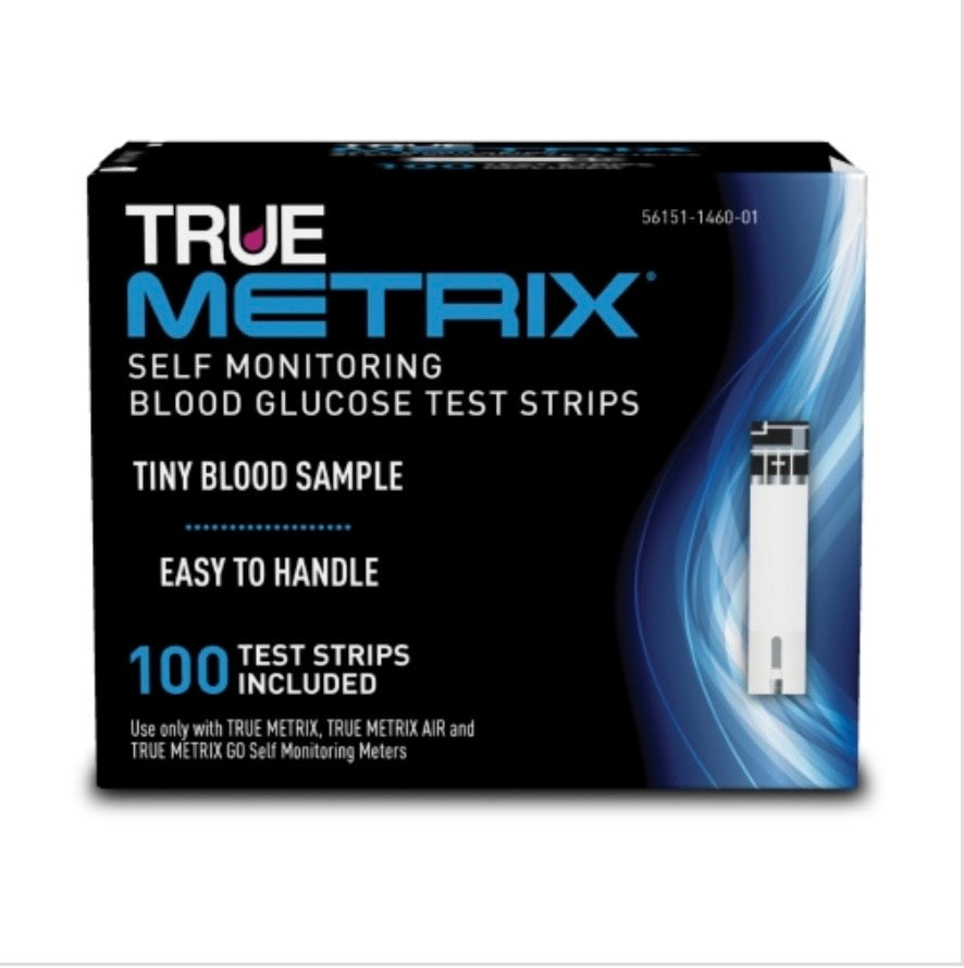 True Metrix Self Monitoring Blood Glucose Test Strips - Box