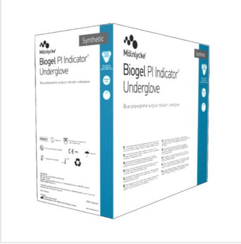 compare product Biogel PI Indicator Underglove Polyisoprene Surgical Underglove, Size 8, Blue - Box