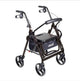drive Duet Four-Wheel Rollator, Black