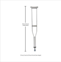 Quick Adjust Underarm Crutches for Adults 5'2" – 5'10"
