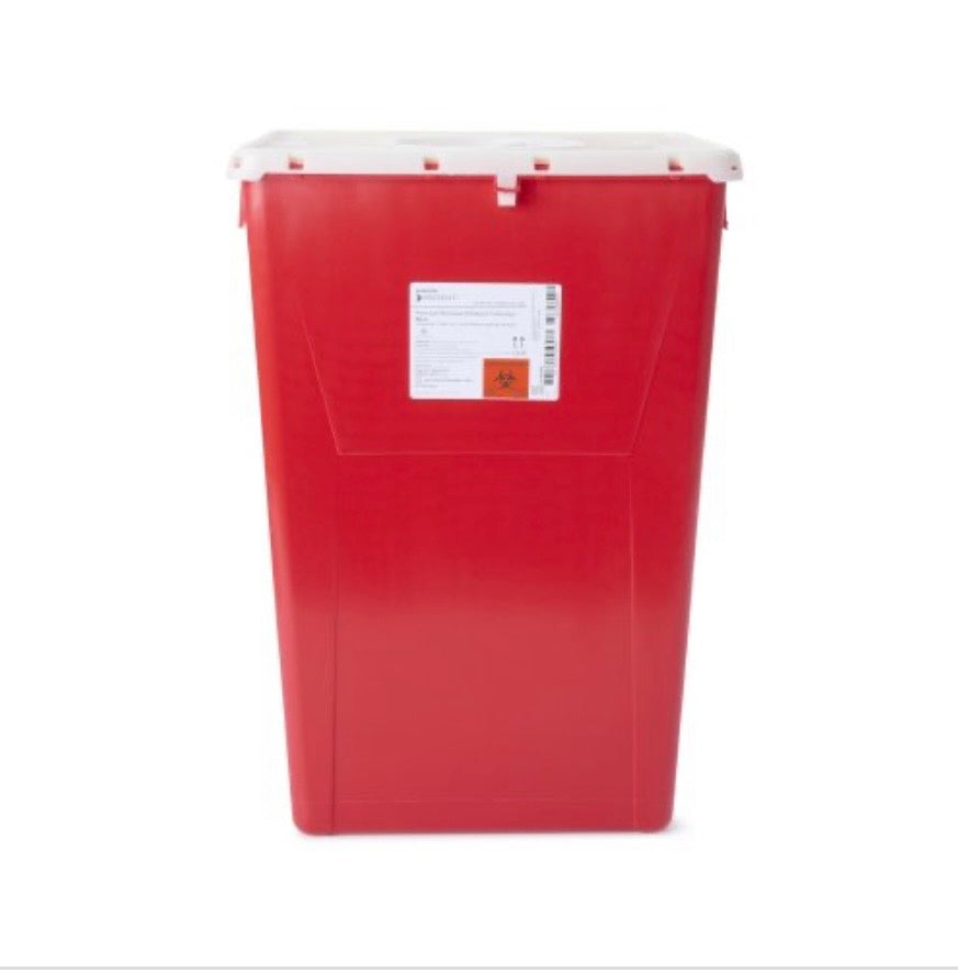 McKesson Prevent Sharps Container, 18 Gallon, 24-3/5 x 17-3/10 x 13 Inch