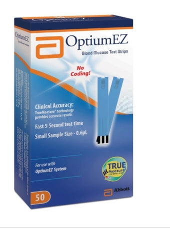 compare product Abbott Optium EZ Blood Glucose Test Strips - Box