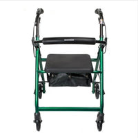 McKesson Folding Aluminum Four-Wheel Rollator, Green
