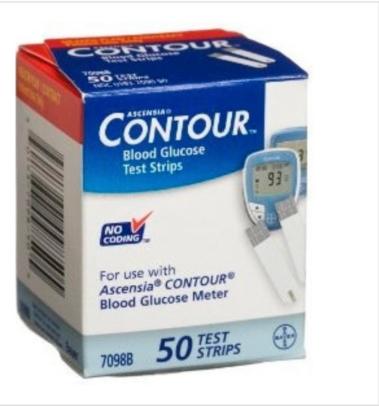 Ascensia Contour Blood Glucose Test Strips - Box