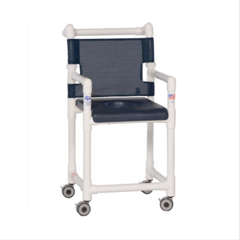 compare product IPU Deluxe Shower Chair Commode, Navy
