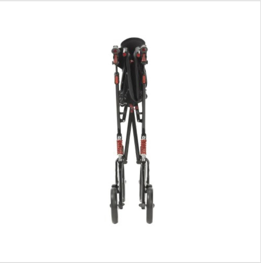 Nitro HD Bariatric Four-Wheel Rollator, Black