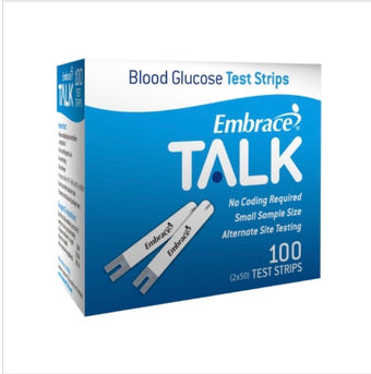 compare product Omnis Health Embrace Talk Blood Glucose Test Strips - Box